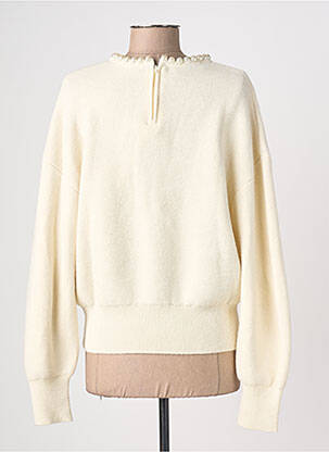 Pull stretch manches longues beige ESSENTIEL ANTWERP femme