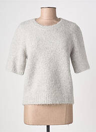 Top stretch manches courtes gris SAMSOE & SAMSOE femme
