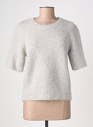 Top stretch manches courtes gris SAMSOE & SAMSOE femme