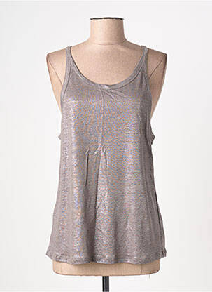 Top stretch sans manche gris NOTSHY femme
