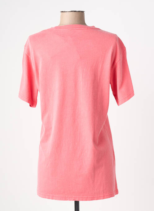 T-shirt sérigraphie manches courtes rouge NEWTONE femme