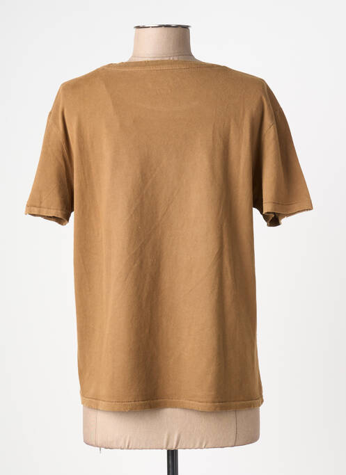 T-shirt sérigraphie manches courtes vert NEWTONE femme