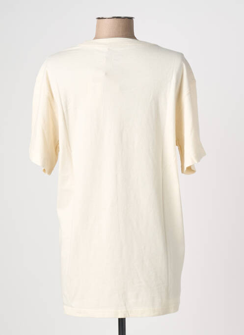 T-shirt sérigraphie manches courtes beige NEWTONE femme