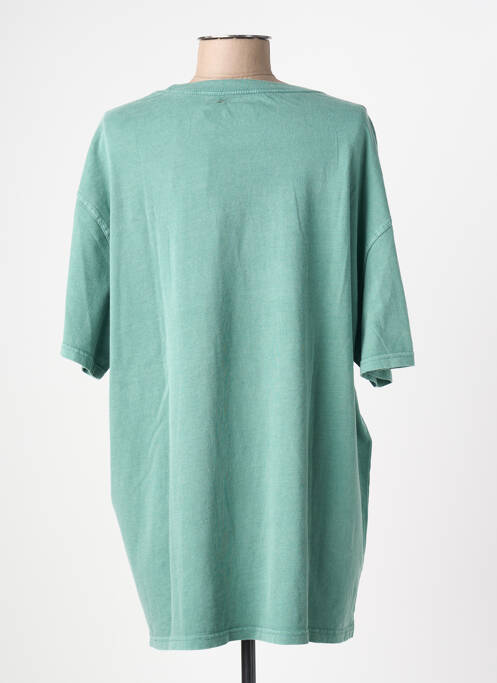 T-shirt coupe droite manches courtes vert NEWTONE femme