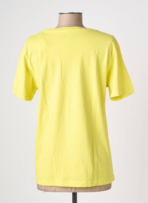 T-shirt sérigraphie manches courtes jaune NEWTONE femme