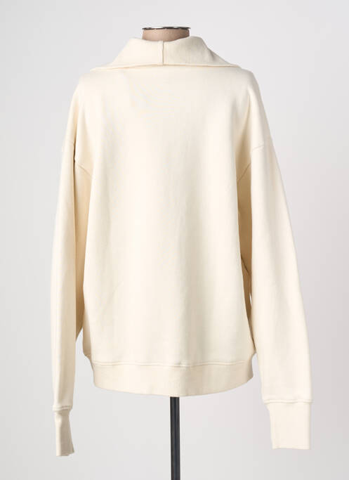 Sweat-shirt sérigraphie manches longues beige NEWTONE femme