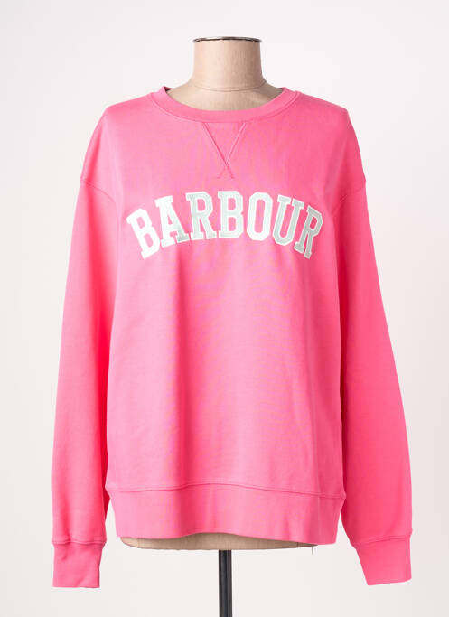 Sweat-shirt stretch manches longues rose BARBOUR femme