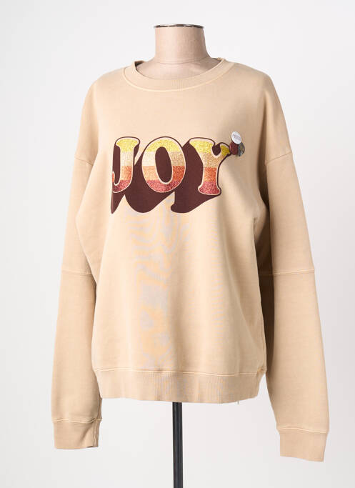 Sweat-shirt stretch manches longues beige NEWTONE femme