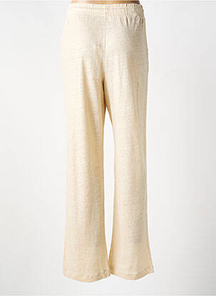 Pantalon droit taille élastique or NOTSHY femme