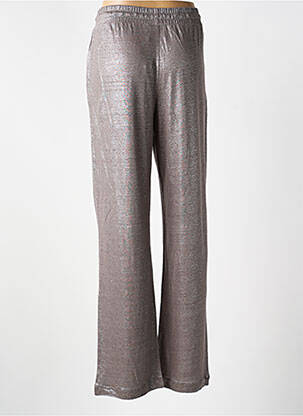 Pantalon droit taille élastique argent NOTSHY femme