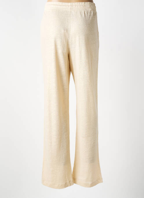 Pantalon droit taille élastique or NOTSHY femme