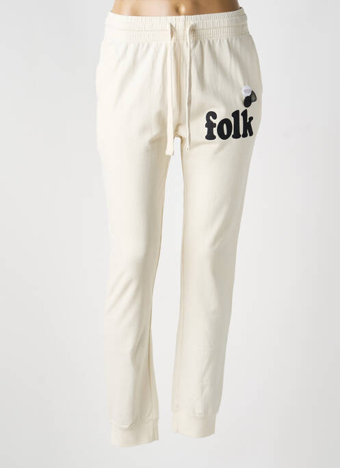 Jogging poches blanc NEWTONE femme