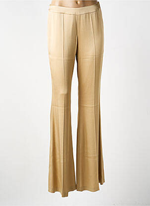 Pantalon flare taille normale taille normale or DMN femme