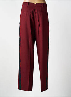 Pantalon droit tissage popeline taille normale rouge ESSENTIEL ANTWERP femme