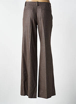 Pantalon flare taille normale taille normale marron DMN femme