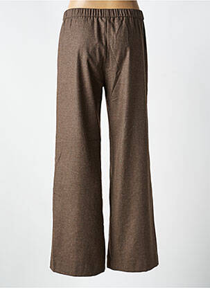 Pantalon droit stretch taille normale marron DIEGA femme