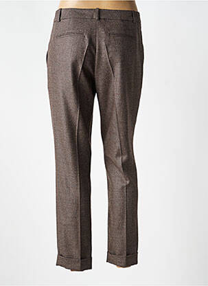 Pantalon chino taille normale taille normale marron DMN femme