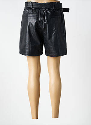 Short tissage simili-cuir taille normale noir SERGE PARIENTE femme