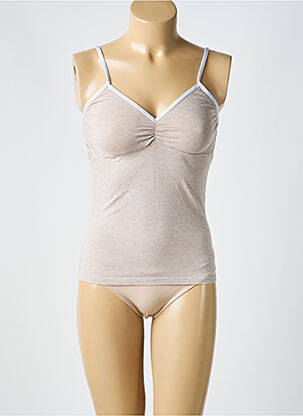 Top/caraco stretch beige LA NOUVELLE femme