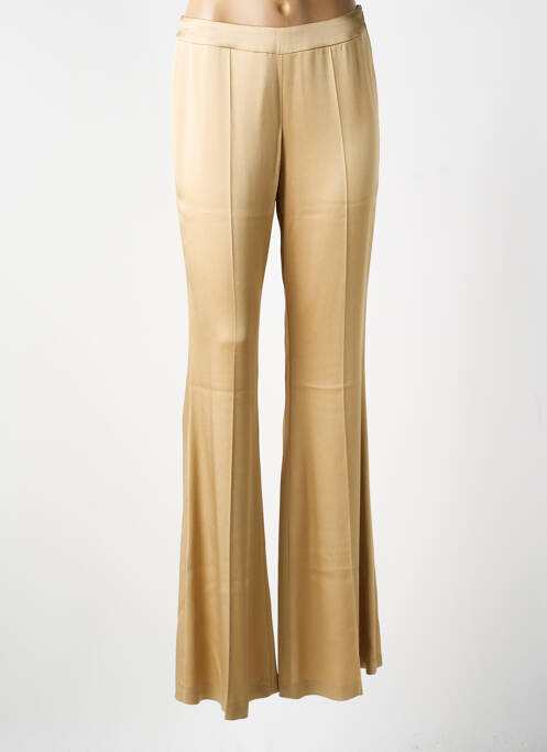 Pantalon flare taille normale taille normale or DMN femme