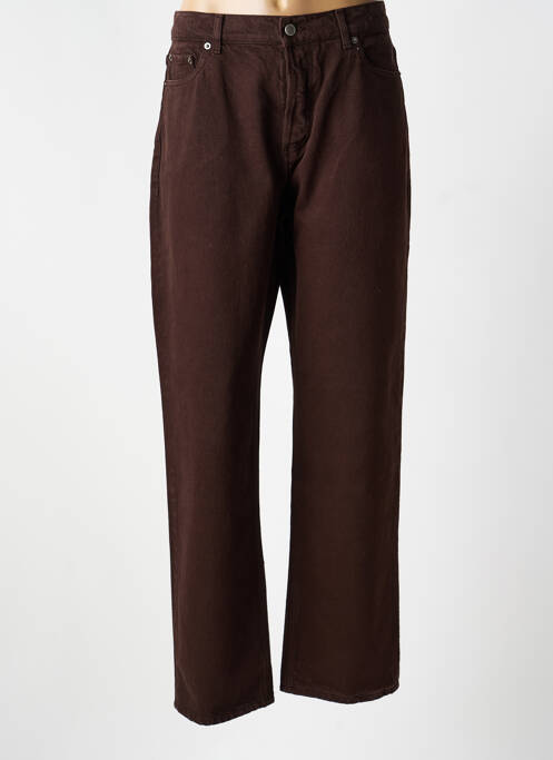 Jeans coupe droite taille normale taille normale marron ROUJE femme