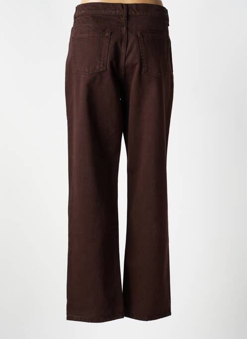 Jeans coupe droite taille normale taille normale marron ROUJE femme