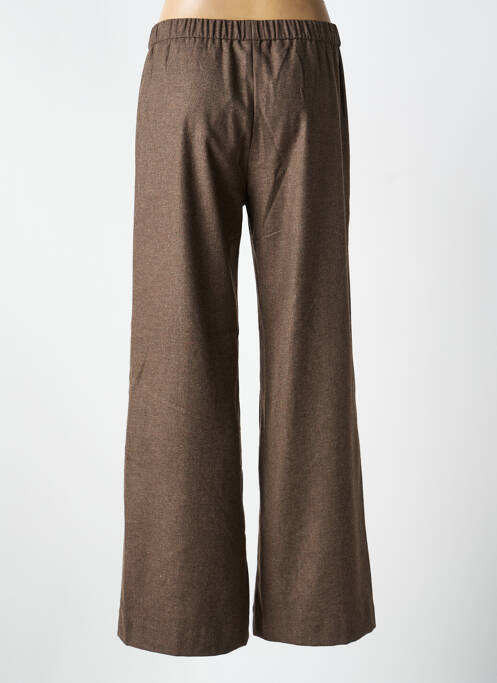 Pantalon droit stretch taille normale marron DIEGA femme