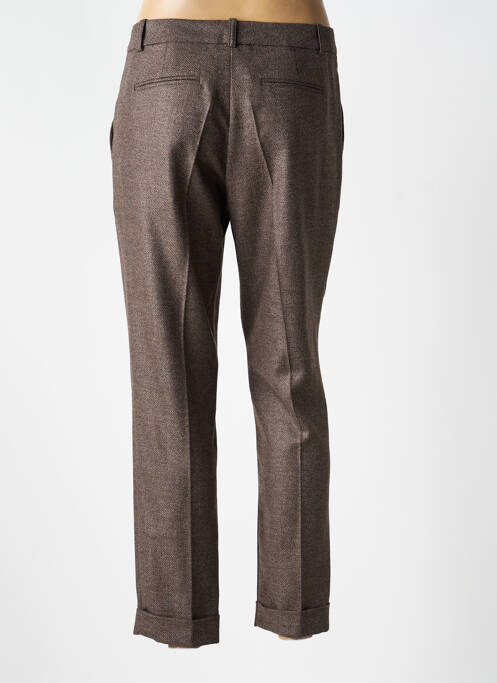 Pantalon chino taille normale taille normale marron DMN femme