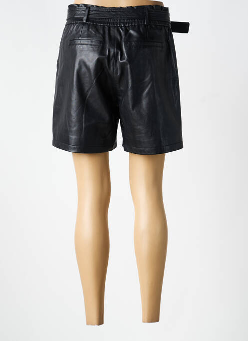 Short tissage simili-cuir taille normale noir SERGE PARIENTE femme