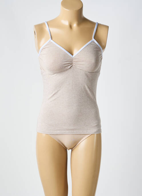 Top/caraco stretch beige LA NOUVELLE femme