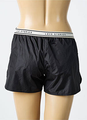 Short coupe droite noir LOVE STORIES femme