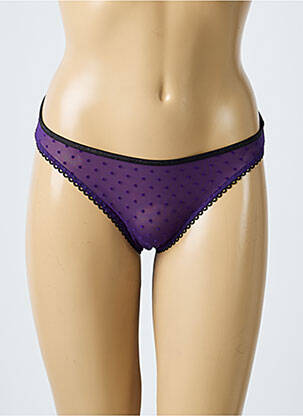 Culotte broderie violet LA NOUVELLE femme