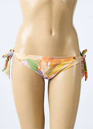 Bas de maillot de bain imprimé fleurs bikini rose LOVE STORIES femme