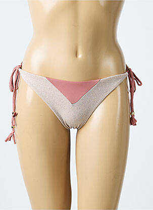 Bas de maillot de bain fermeture liens à nouer bikini rose SEASS femme