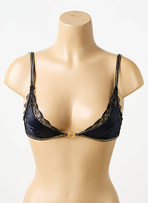 Soutien-gorge sans armature haut triangles noir LA NOUVELLE femme