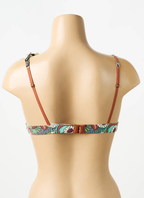 Soutien-gorge sans armature haut triangles marron LOVE STORIES femme