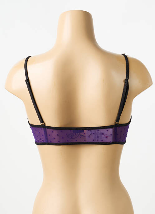 Soutien-gorge broderie haut soutien-gorge emboitant violet LA NOUVELLE femme