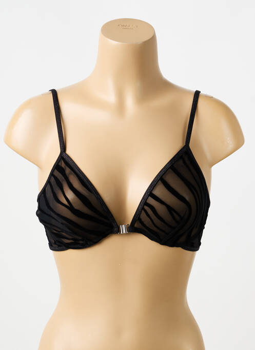 Soutien-gorge broderie haut soutien-gorge emboitant noir LA NOUVELLE femme