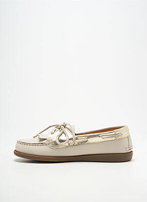 Chaussures bâteau tissage satiné talon plat jusqu'à 3cm or SESA FOOTWEAR femme
