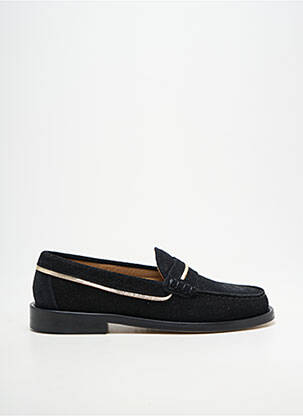 Mocassins tissage satiné talon plat jusqu'à 3cm noir SESA FOOTWEAR femme