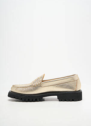 Mocassins tissage satiné talon plat jusqu'à 3cm or SESA FOOTWEAR femme