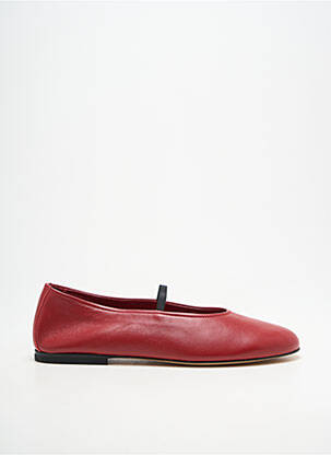 Ballerines bout rond talon plat jusqu'à 3cm rouge SESA FOOTWEAR femme