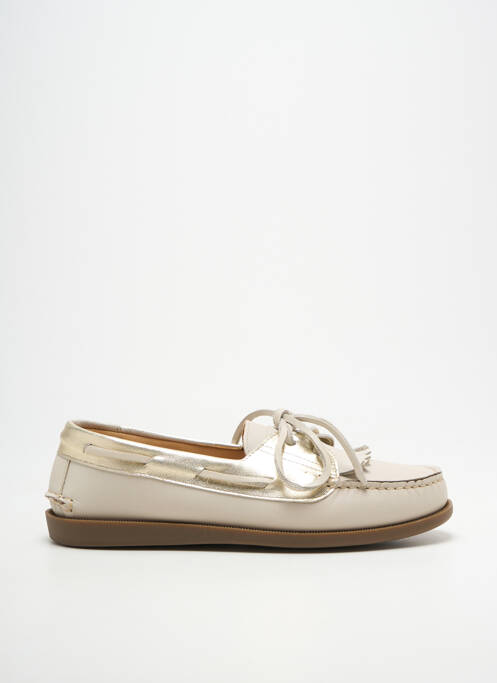 Chaussures bâteau tissage satiné talon plat jusqu'à 3cm or SESA FOOTWEAR femme