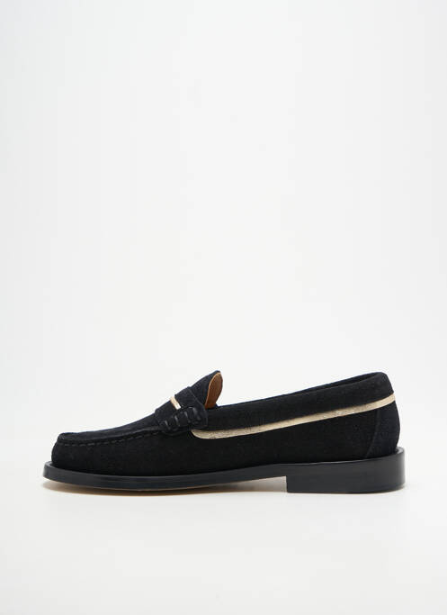 Mocassins tissage satiné talon plat jusqu'à 3cm noir SESA FOOTWEAR femme