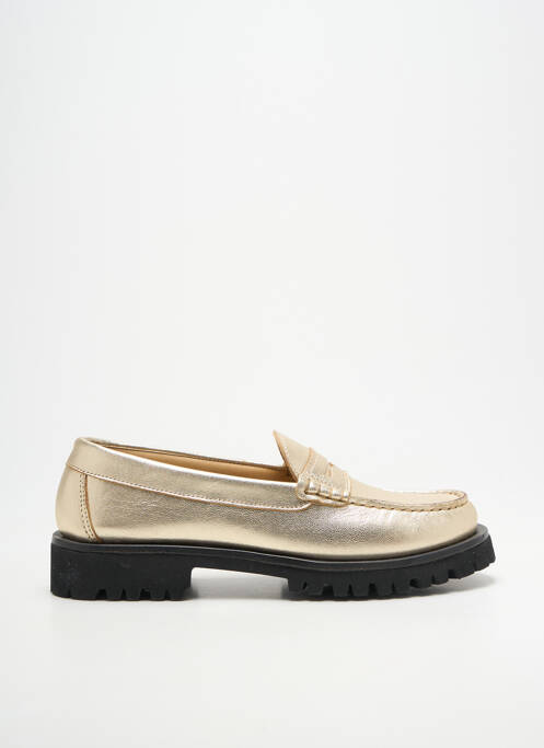 Mocassins tissage satiné talon plat jusqu'à 3cm or SESA FOOTWEAR femme