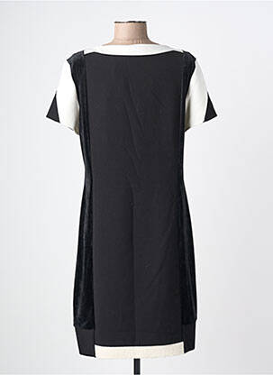 Robe mi-longue manches courtes manches courtes noir ELISA CAVALETTI femme