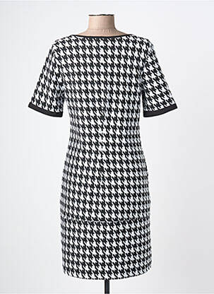 Robe courte manches courtes manches courtes noir DOLCEZZA femme