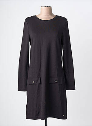 Robe courte manches longues manches longues noir SURKANA femme