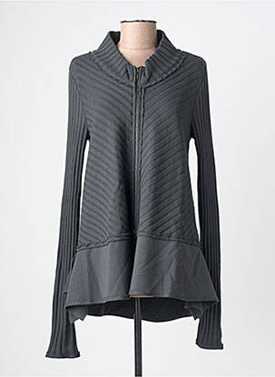 Gilet manches longues stretch gris KEDZIOREK femme
