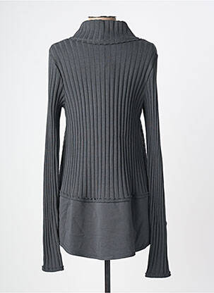 Gilet manches longues stretch gris KEDZIOREK femme